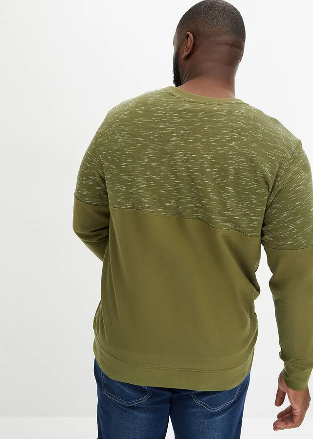 Sudadera Caqui jaspeado