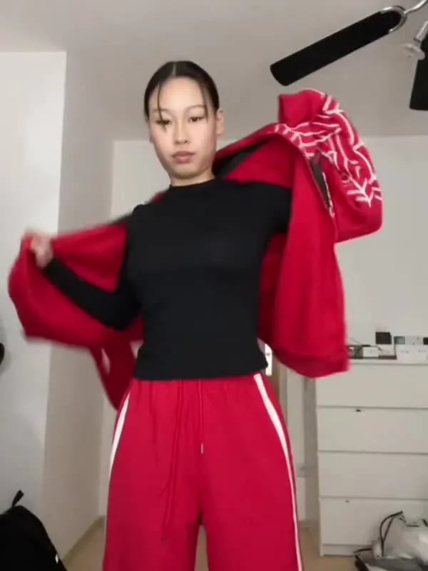 Sudadera con capucha y cremallera con estampado de araña
