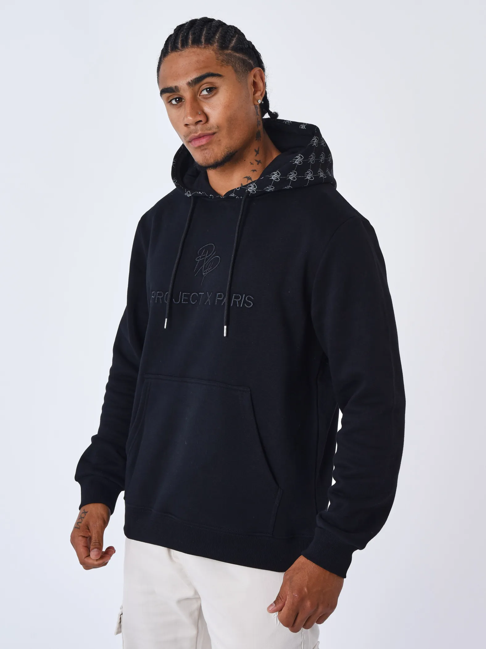 Sudadera con capucha y detalle de monograma