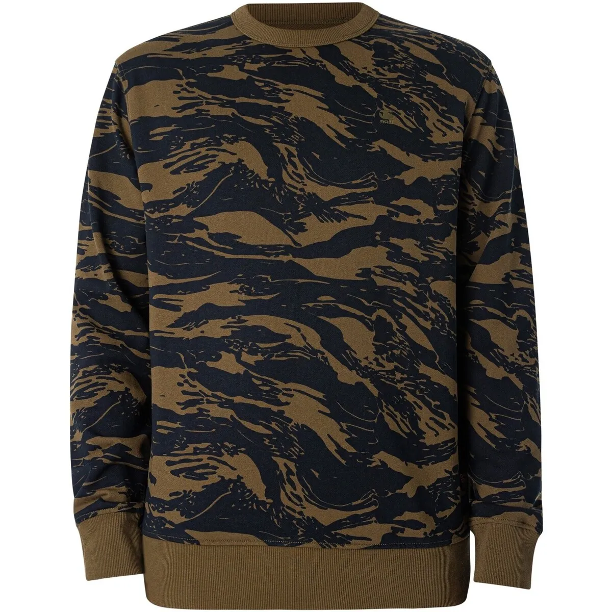 Sudadera Con Estampado De Tigre Y Camuflaje