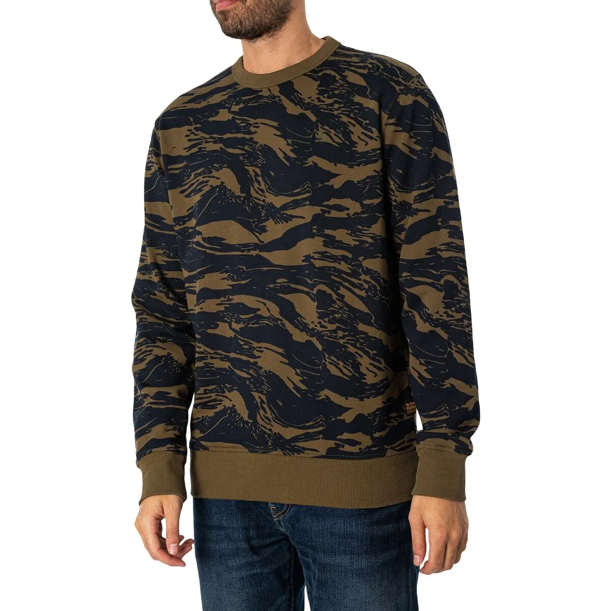 Sudadera Con Estampado De Tigre Y Camuflaje