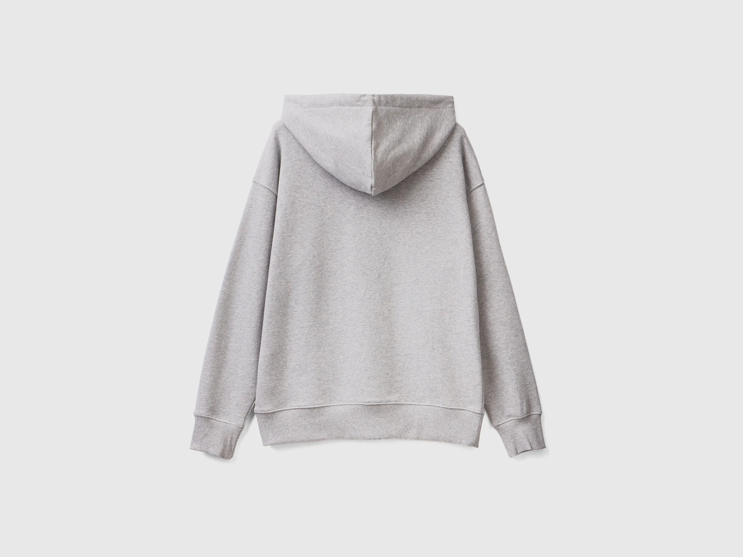 Sudadera de algodón con cremallera y capucha