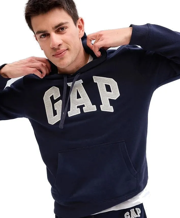SUDADERA GAP HERITAGE LOGO GAP ARCH  TAPESTRY NAVY  MEN´S