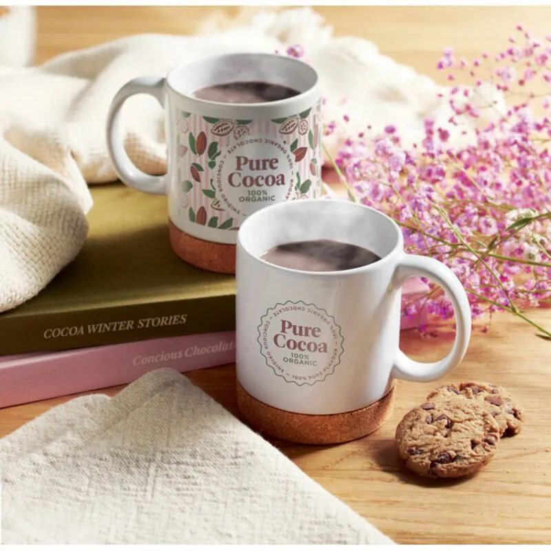 Taza de cerámica con detalle de corcho 280 ml. Karoo