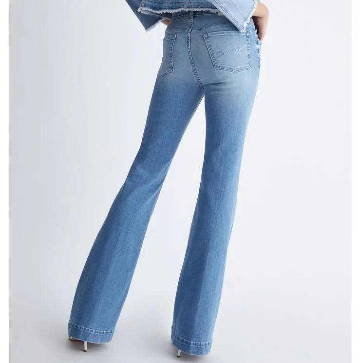Tejano LiuJo Flare UA3061 Denim claro