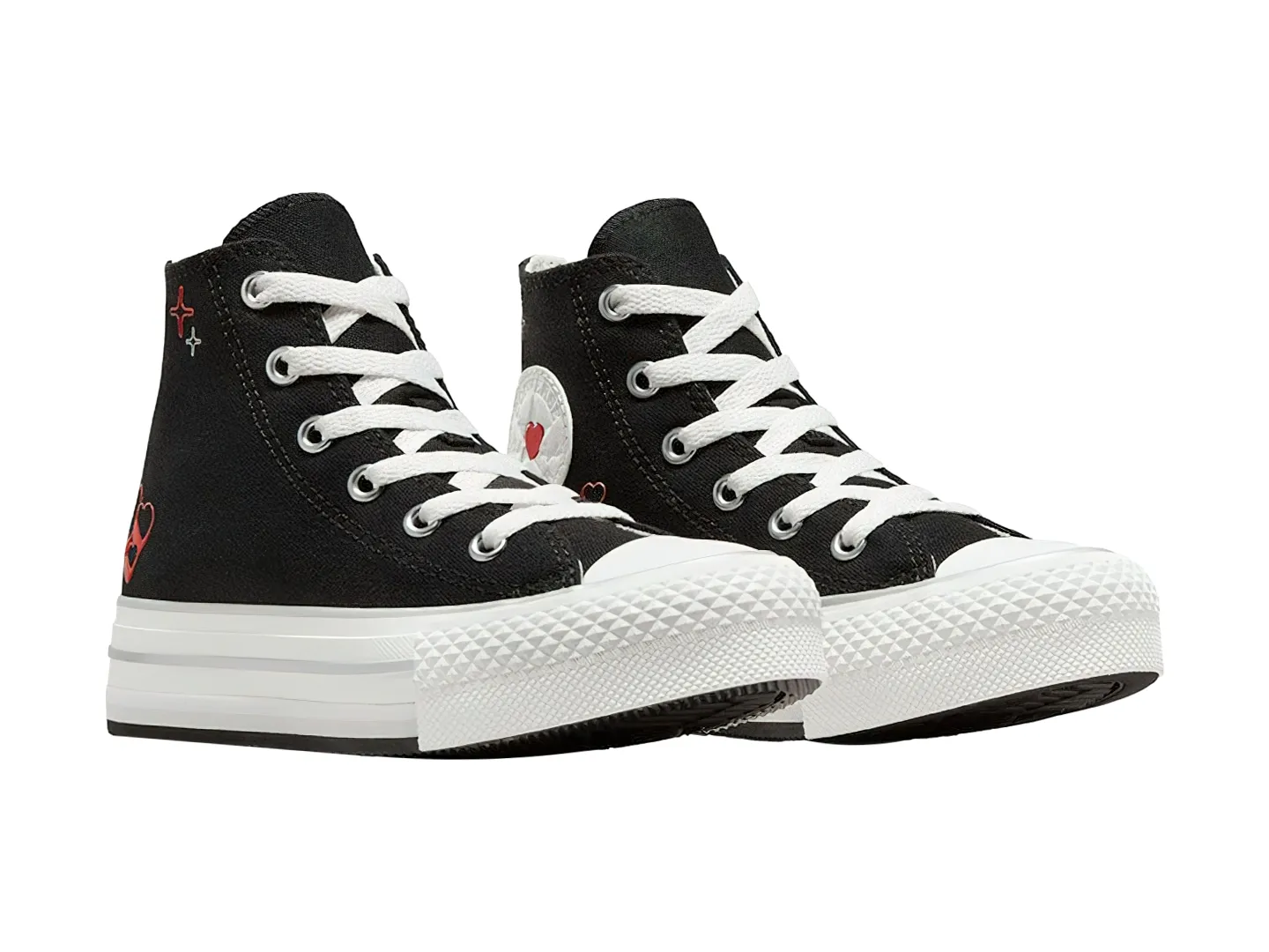 Tenis Converse All Star Eva Lift Hi Negro Para Niña