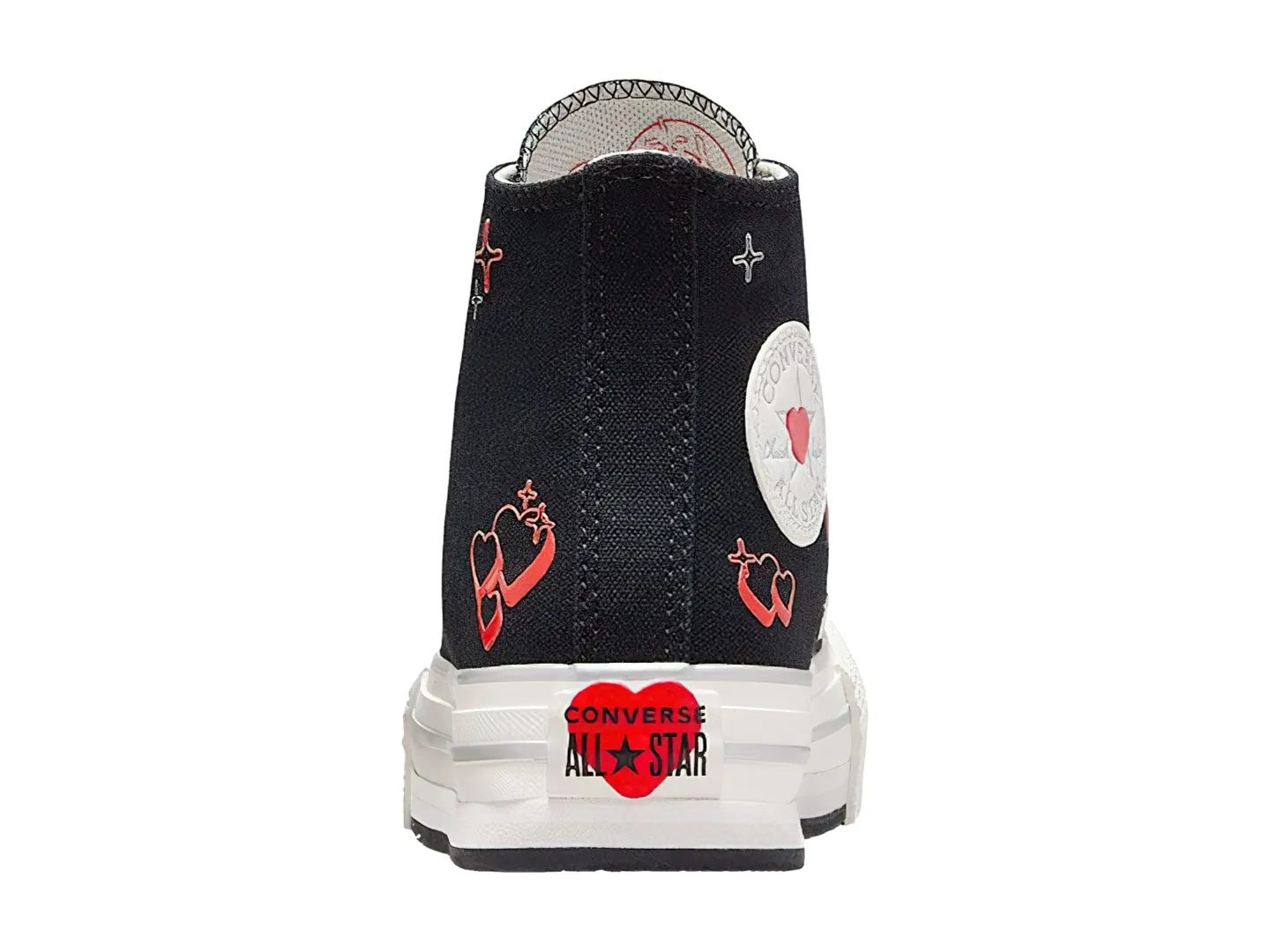 Tenis Converse All Star Eva Lift Hi Negro Para Niña