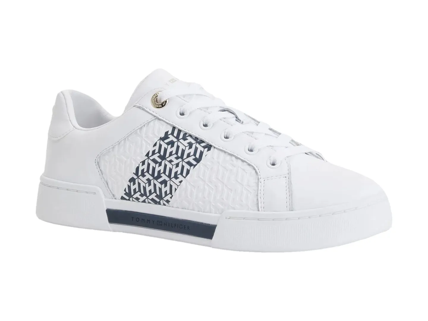 Tenis Tommy Hilfiger Elevated Blanco Para Mujer