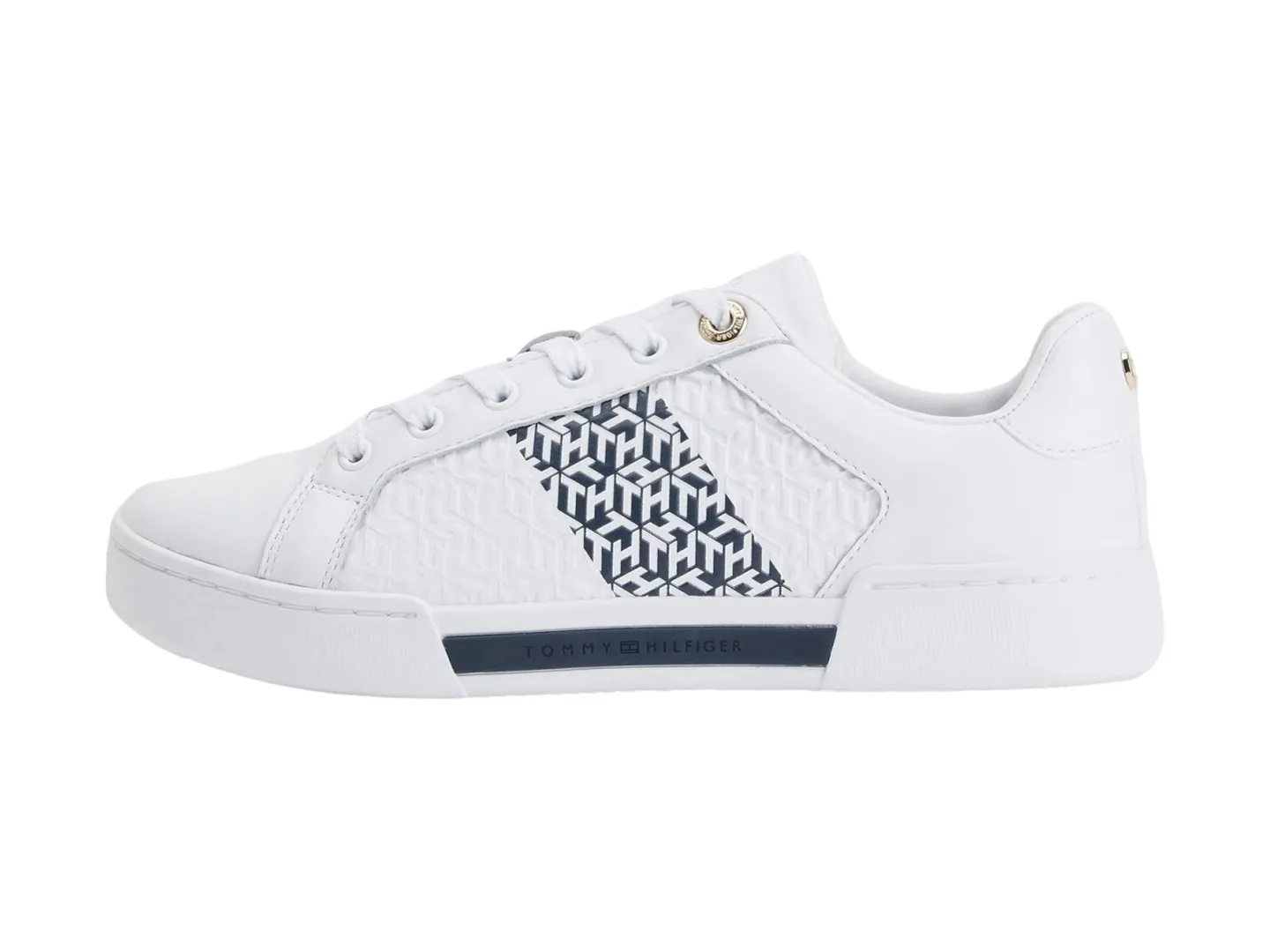 Tenis Tommy Hilfiger Elevated Blanco Para Mujer