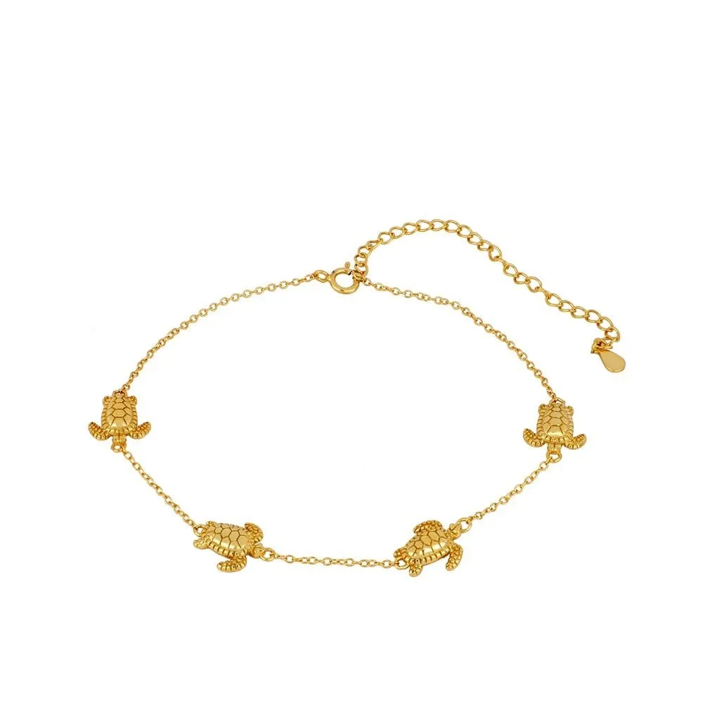 Tobillera Turtles Oro