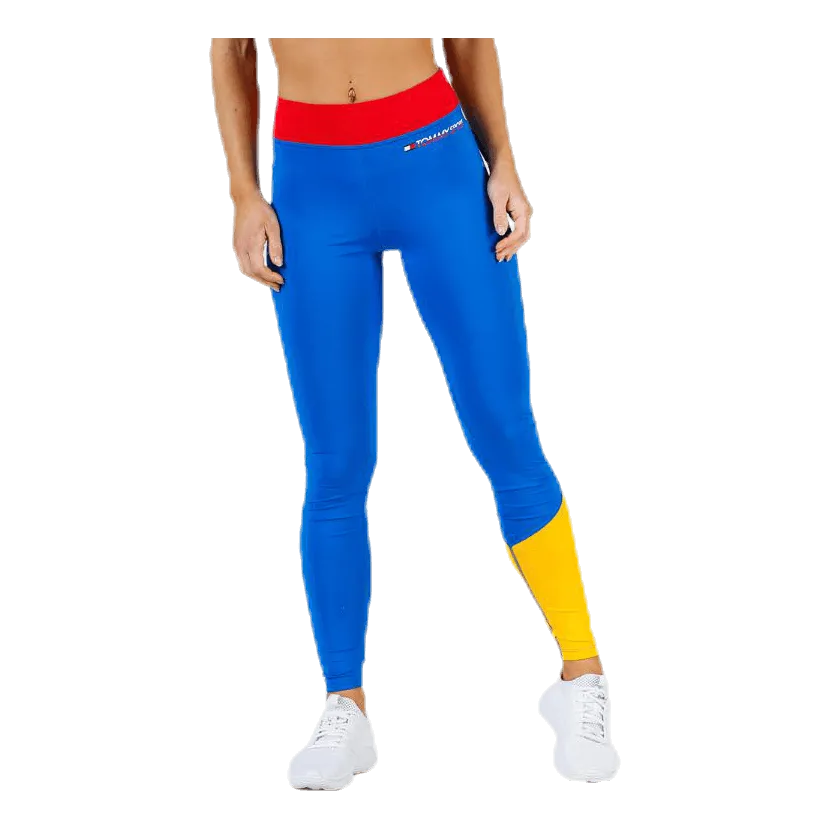 Tommy Hilfiger Sport Legging Colourblock Full Length Red