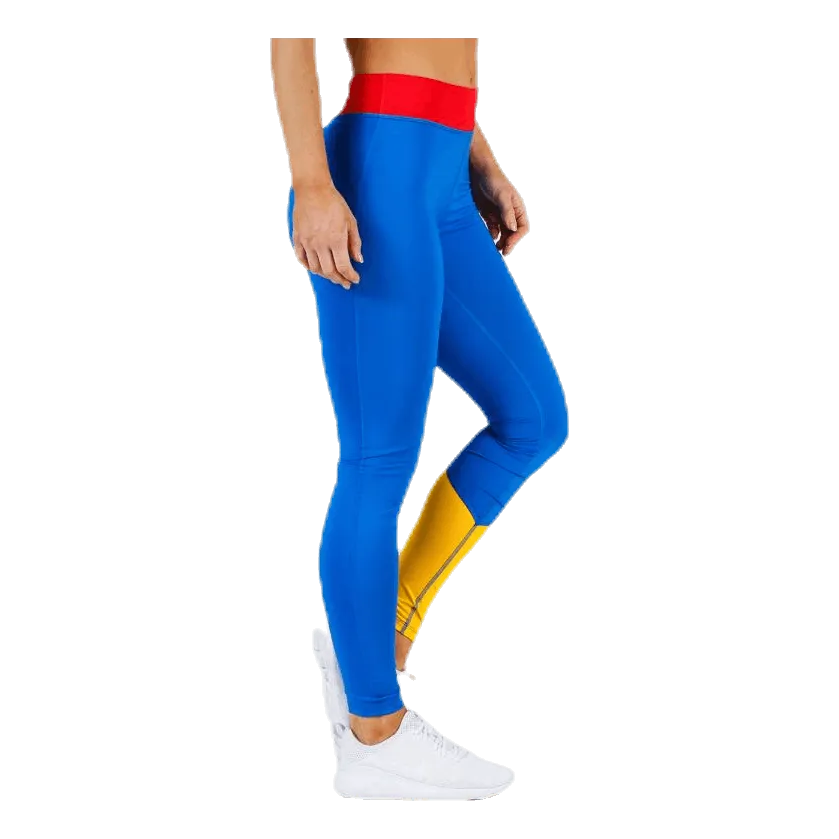 Tommy Hilfiger Sport Legging Colourblock Full Length Red