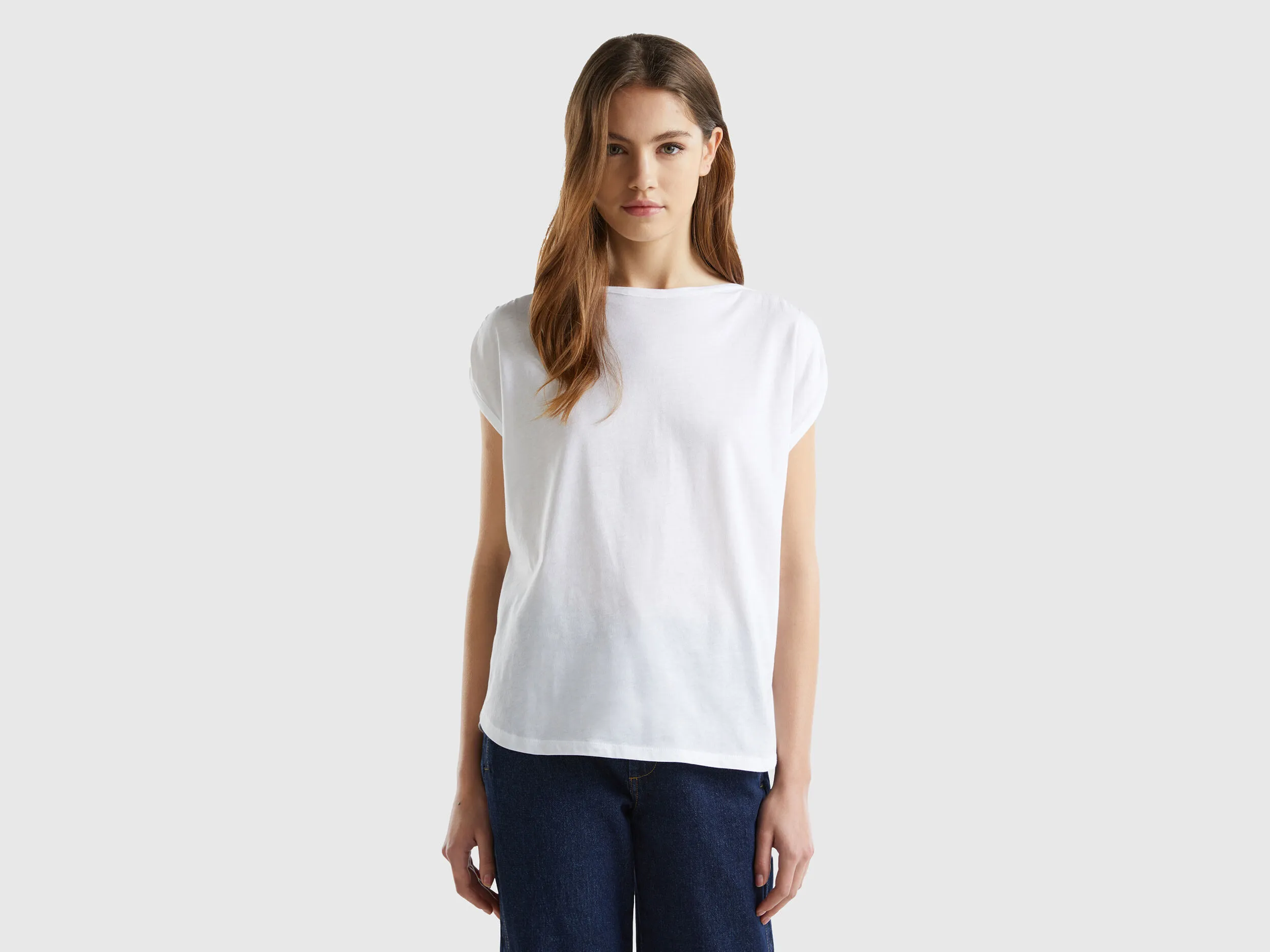 Top regular fit de cuello redono