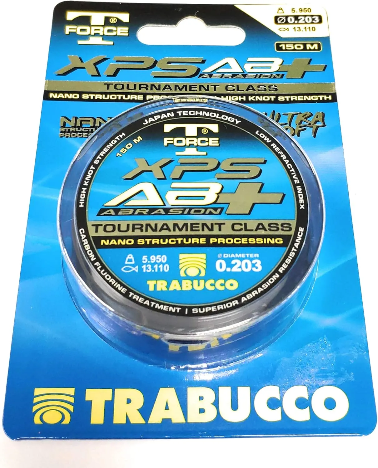 Trabucco Hilos de Pesca Abrasion Plus 0.203 150 m Nylon Spinning Surfcasting Carpfishing