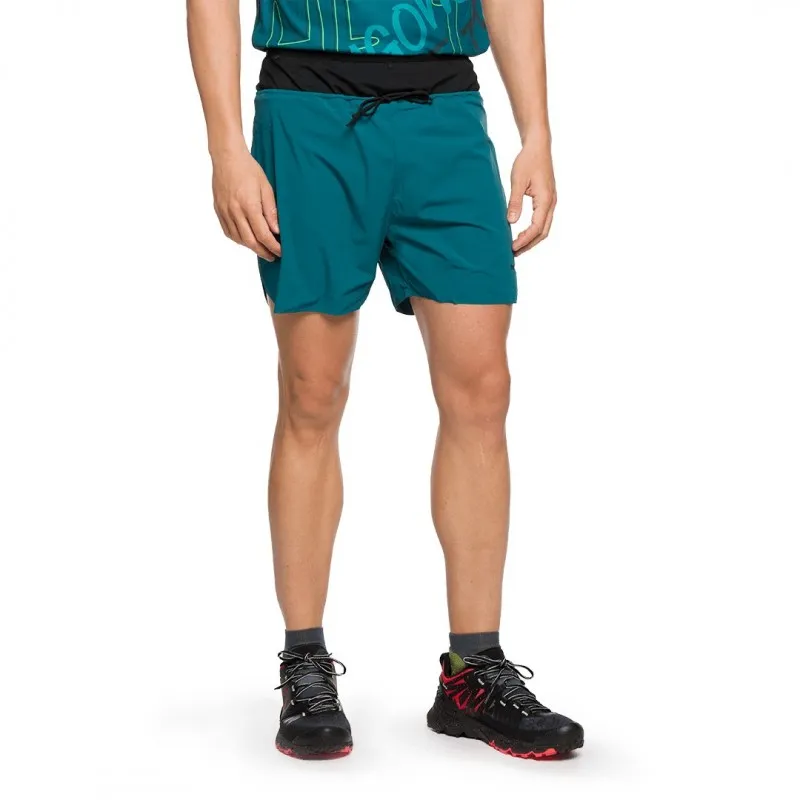 Trangoworld PANTALÓN CORTO GROTTE VERDE OSCURO