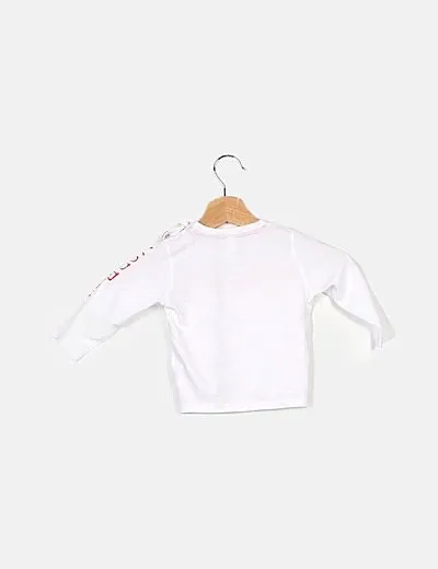 Tuc tuc Camiseta blanco estampado con mensaje
