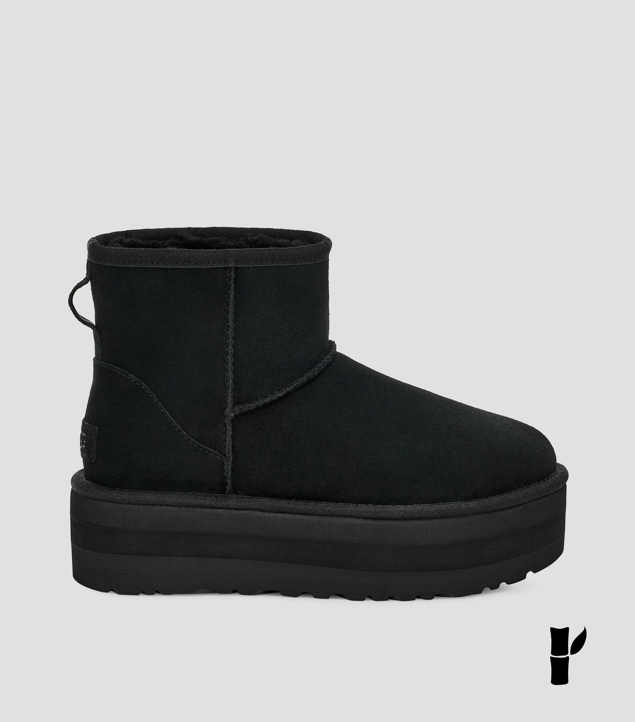 Ugg Botines de ante con plataforma lisos Mujer
