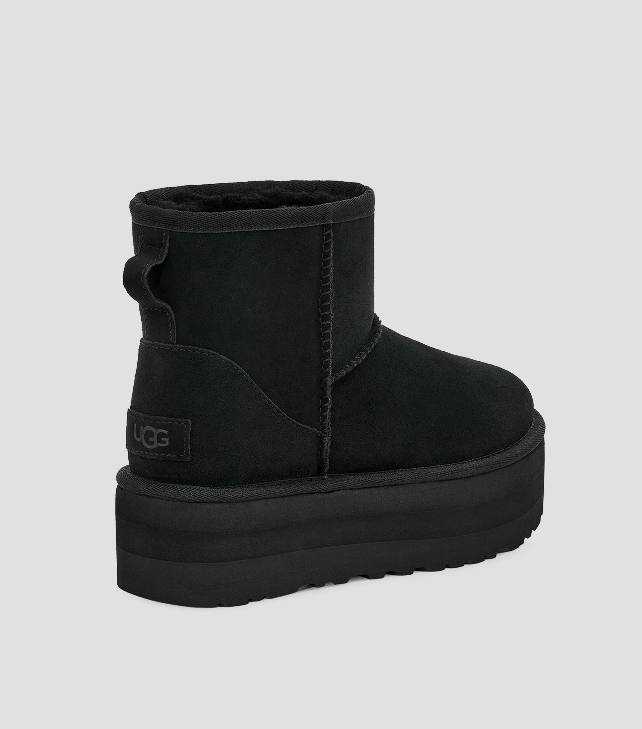 Ugg Botines de ante con plataforma lisos Mujer