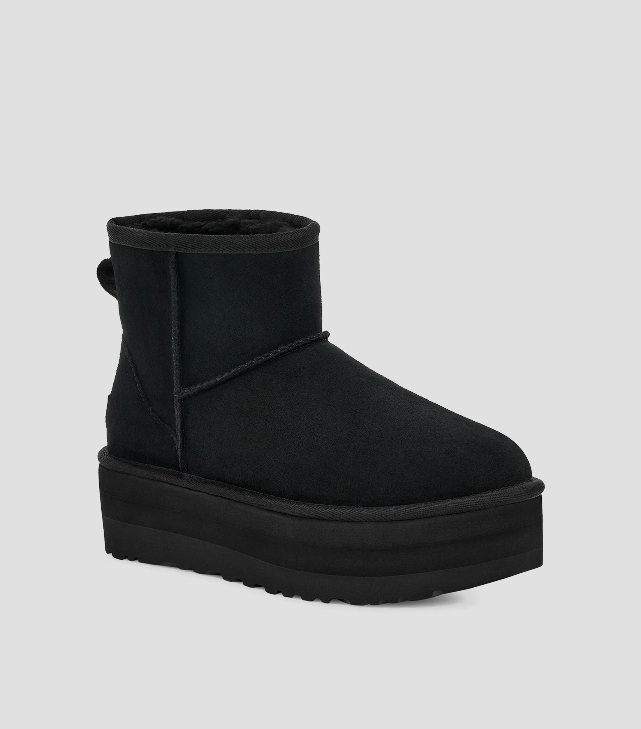 Ugg Botines de ante con plataforma lisos Mujer