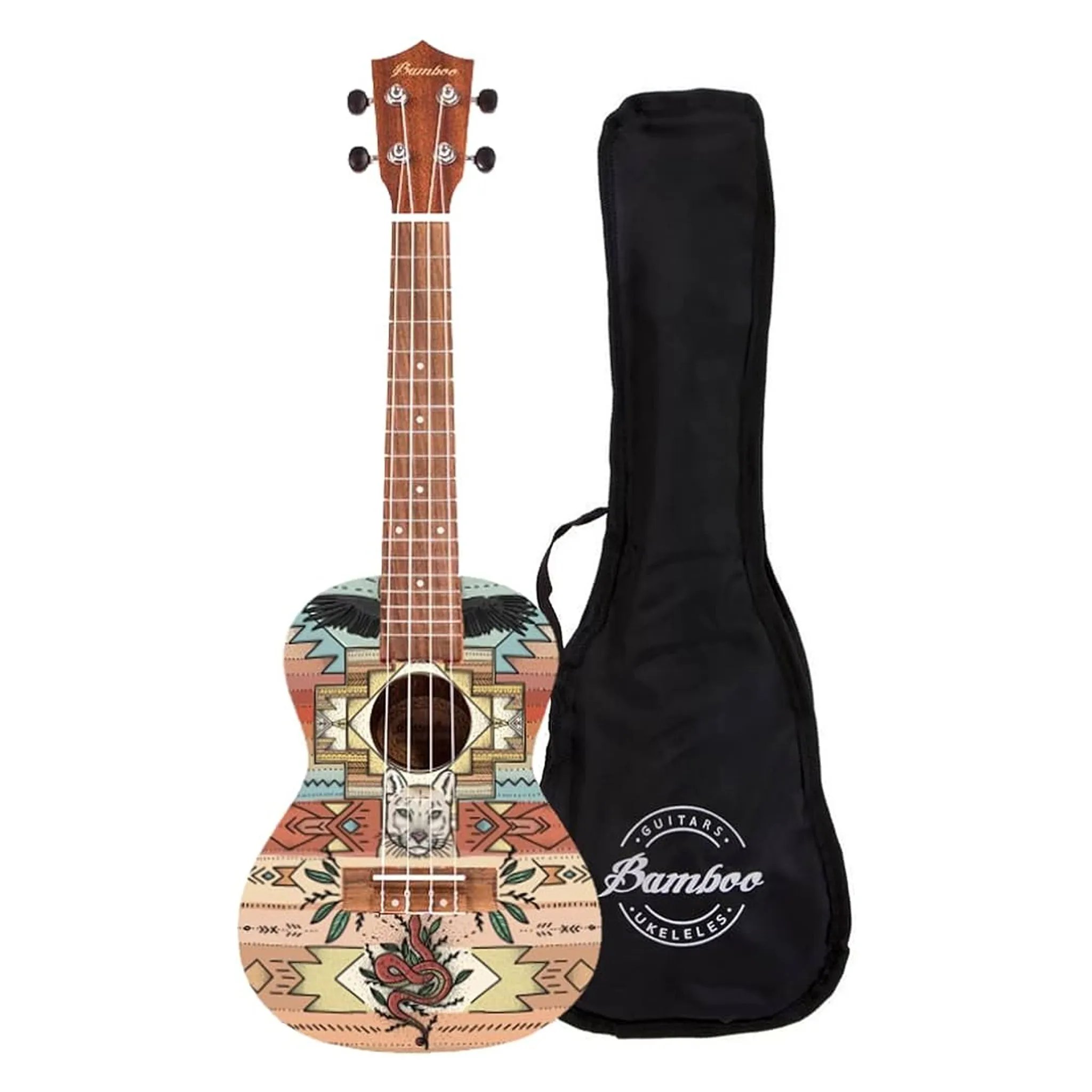 UKULELE BAMBOO CONCIERTO ANDES C/FUNDA