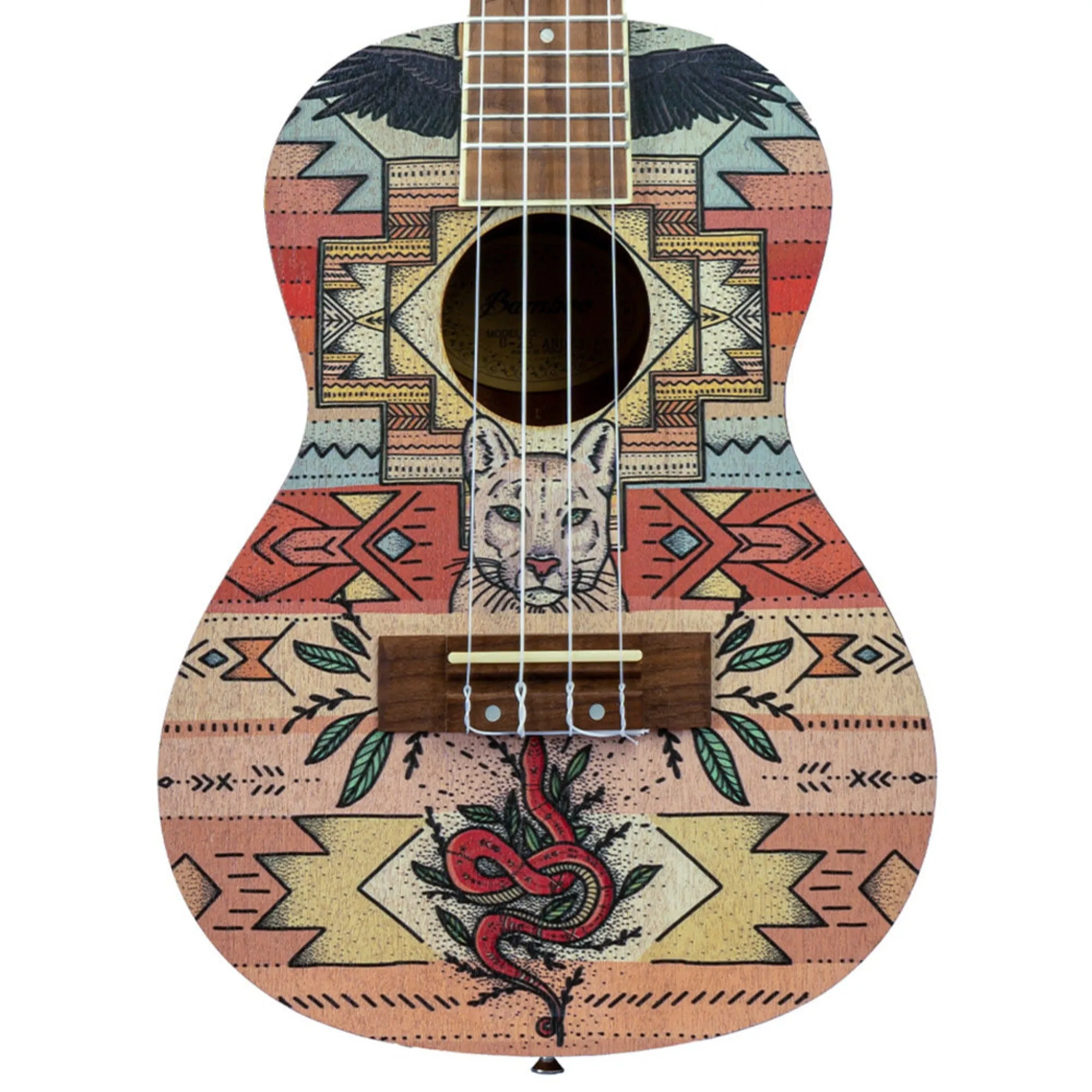 UKULELE BAMBOO CONCIERTO ANDES C/FUNDA