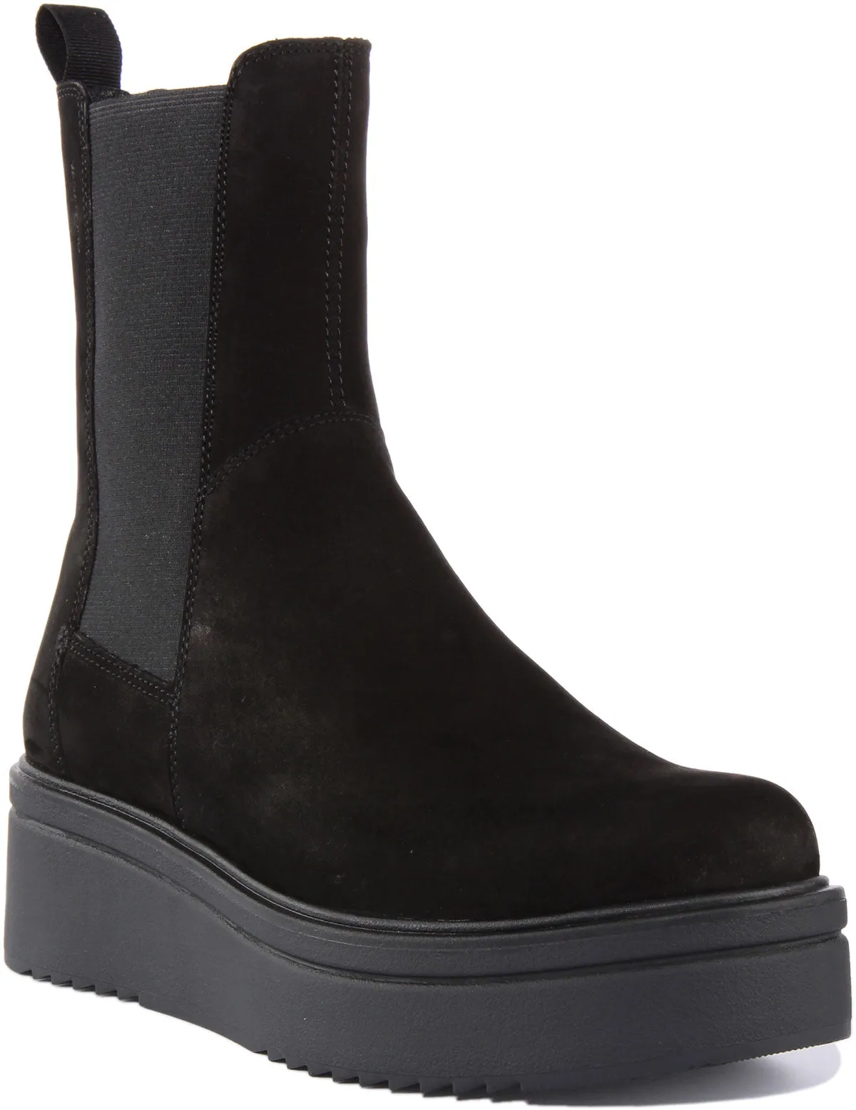 Vagabond Tara Bota Chelsea de piel de nobuck para mujer en negro