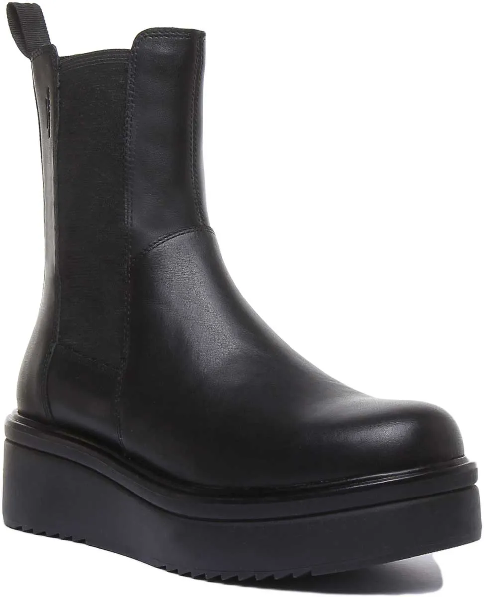 Vagabond Tara Bota Chelsea de piel de nobuck para mujer en negro