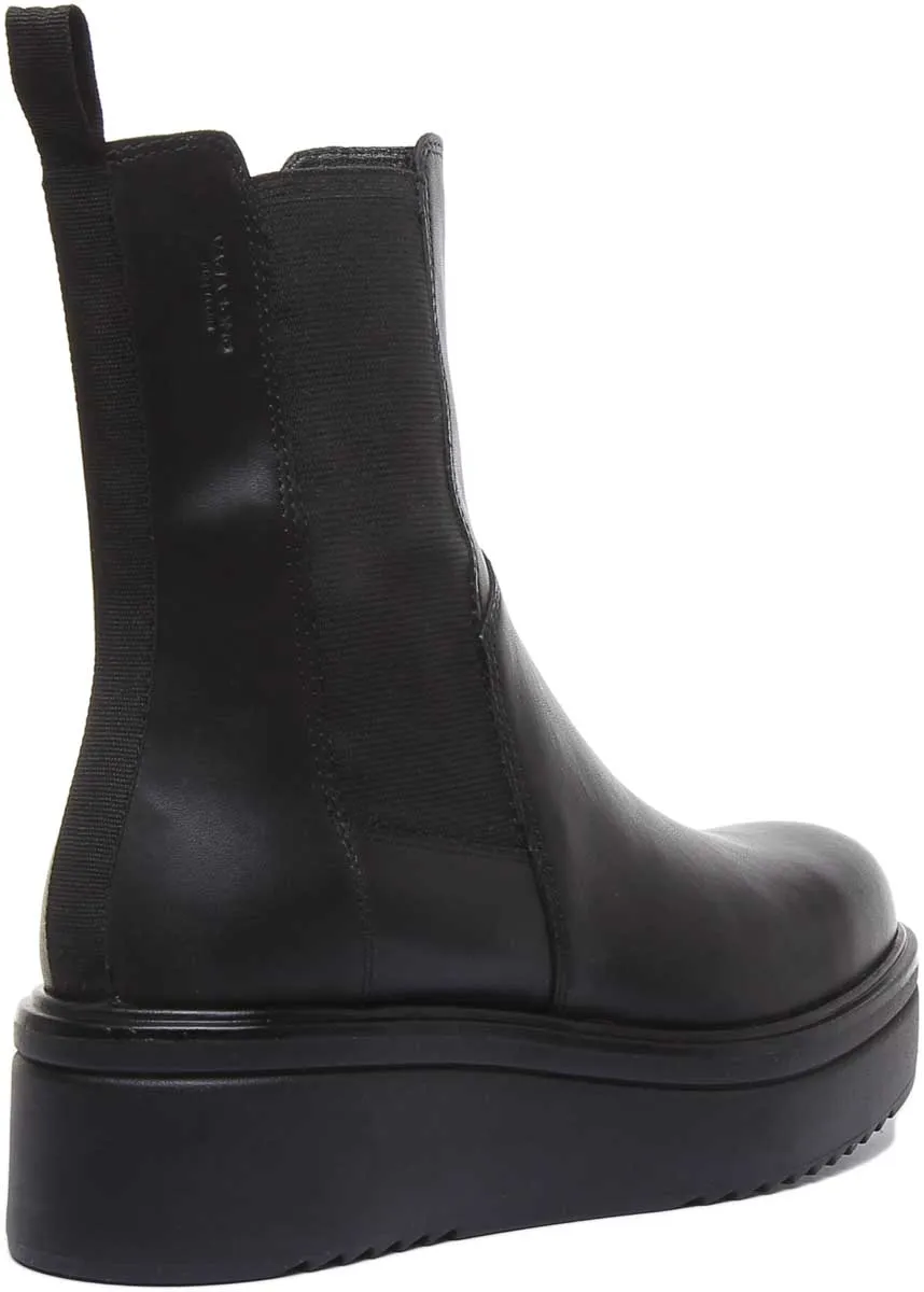 Vagabond Tara Bota Chelsea de piel de nobuck para mujer en negro