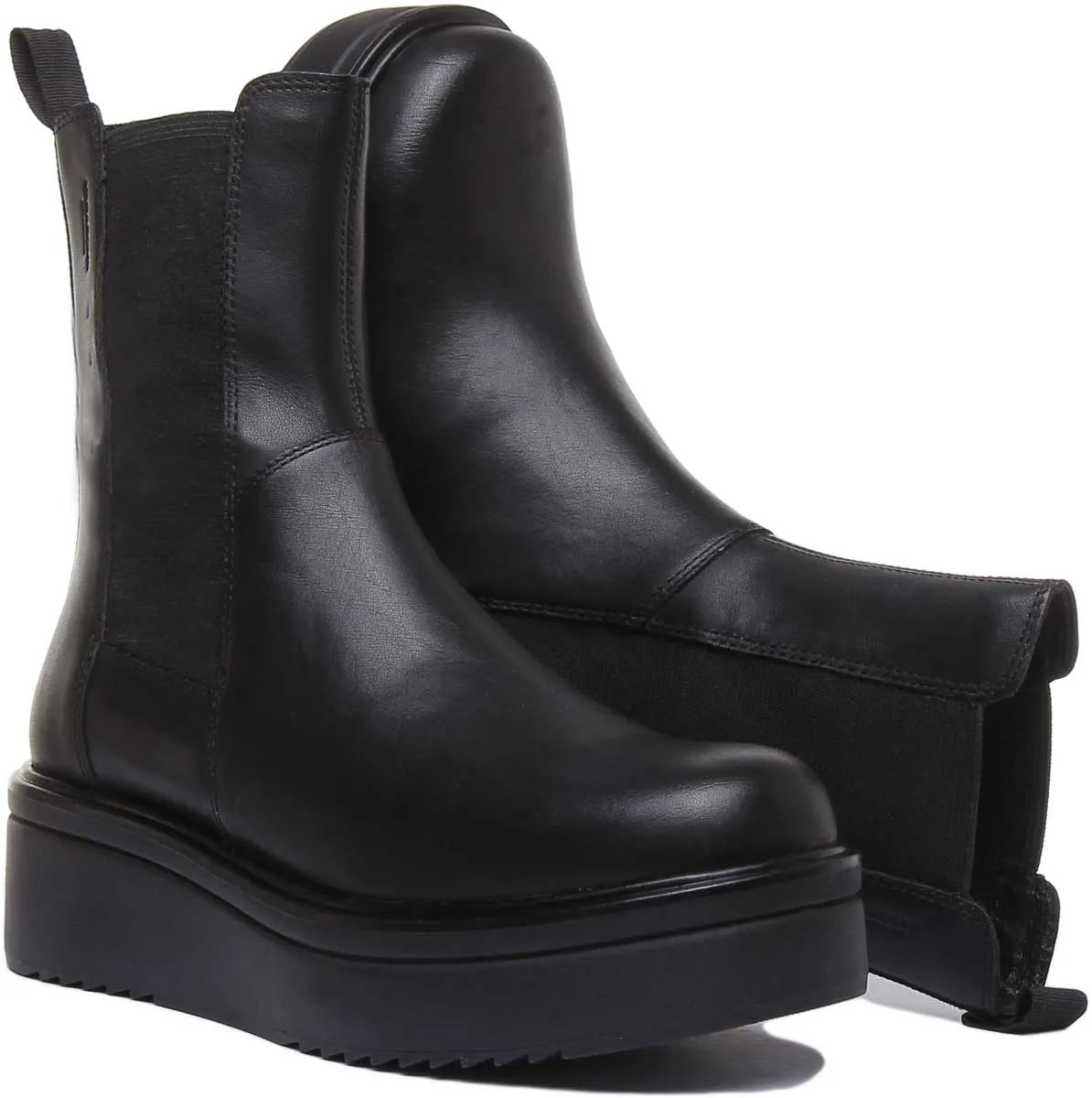 Vagabond Tara Bota Chelsea de piel de nobuck para mujer en negro