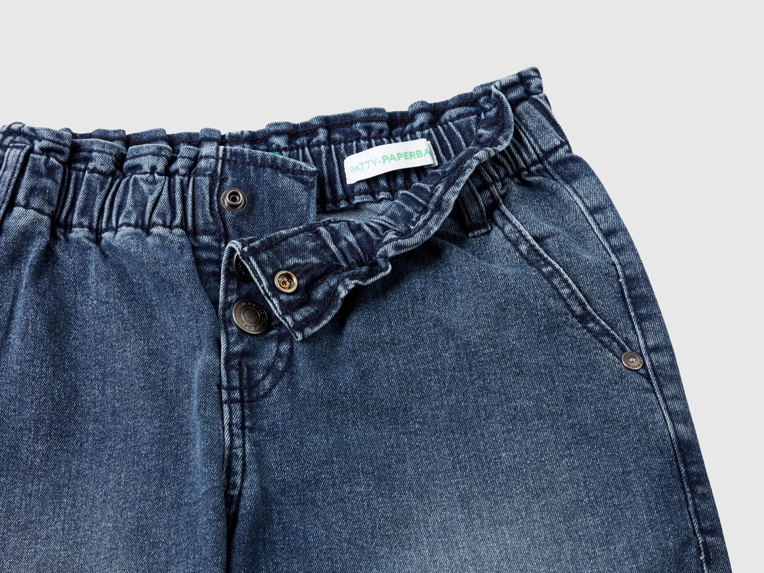 VAQUEROS PAPERBAG EN DENIM "ECORECYCLE"