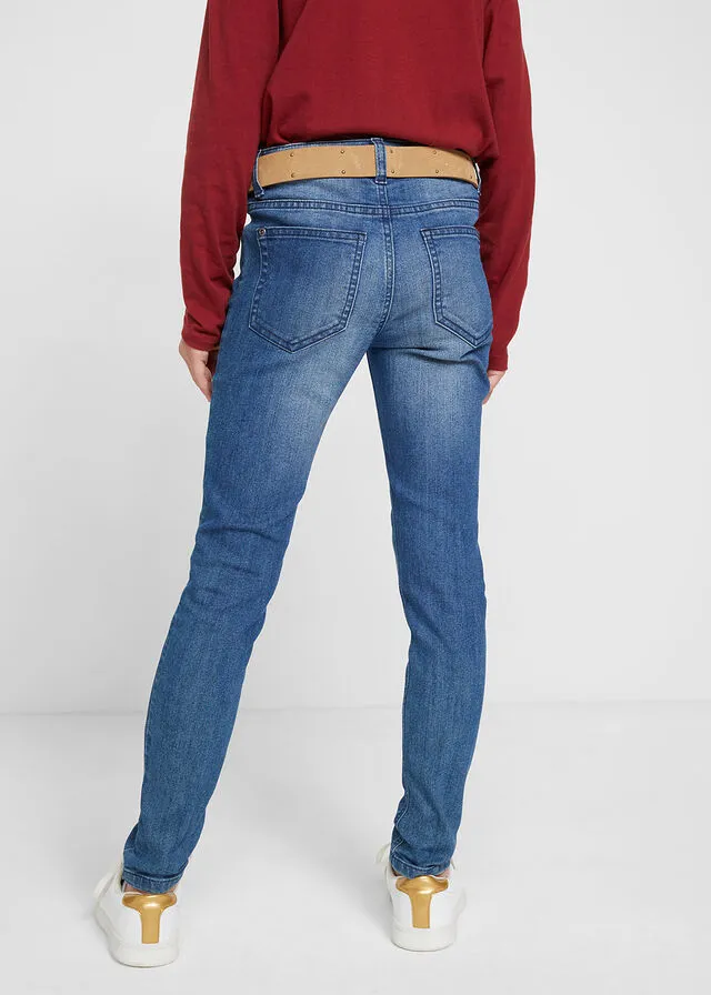 Vaqueros pitillo para niña Denim