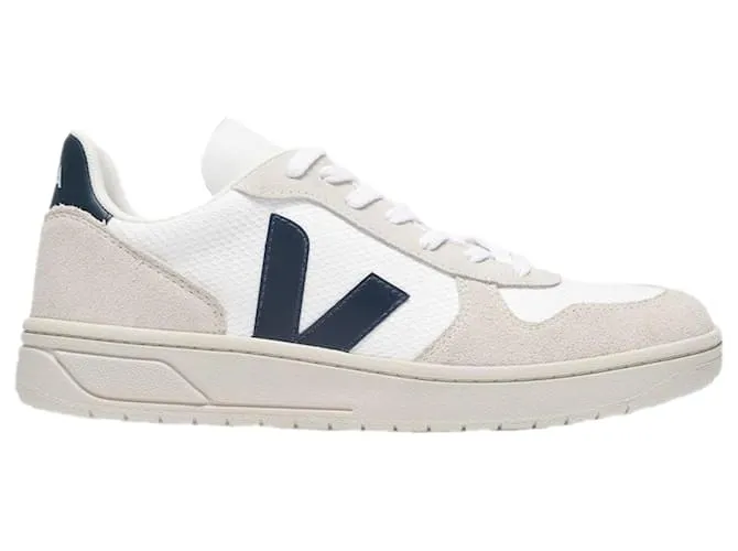 VEJA ZAPATILLAS V10 EN BLANCO Y AZUL BMESH 