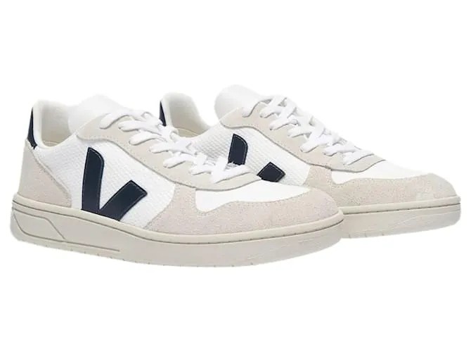 VEJA ZAPATILLAS V10 EN BLANCO Y AZUL BMESH 