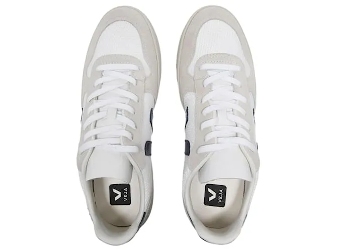 VEJA ZAPATILLAS V10 EN BLANCO Y AZUL BMESH 