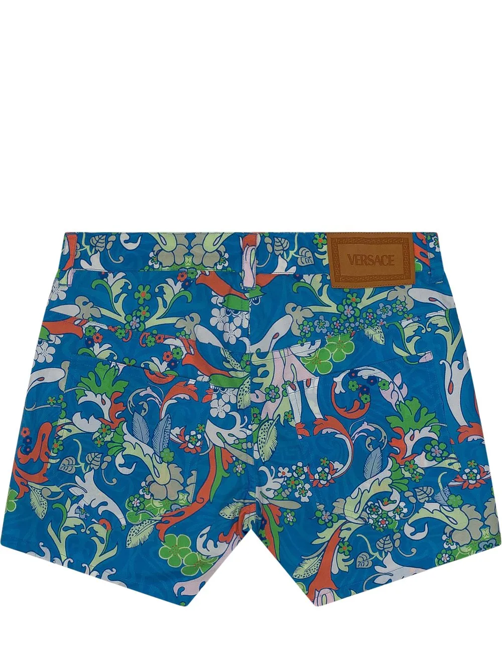 VERSACE KIDS Popeline Barocco Shorts