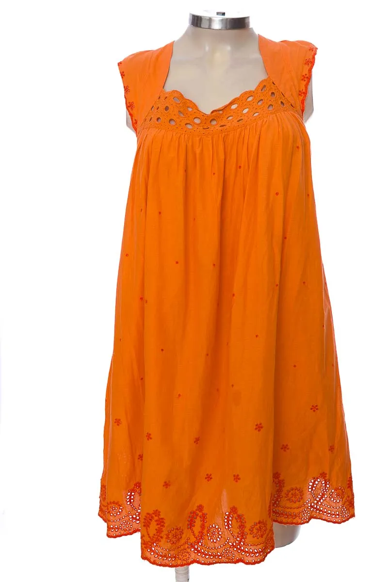 VESTIDO / ENTERIZO COLOR NARANJA  ZARA