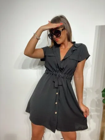 Vestido Camisero ROMINA Negro