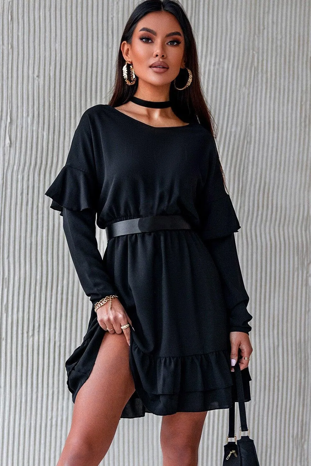 Vestido con cintura elástica