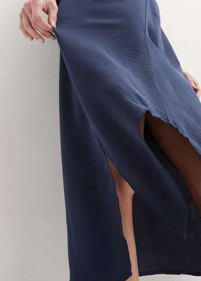 Vestido con detalle de nudo Azul marino