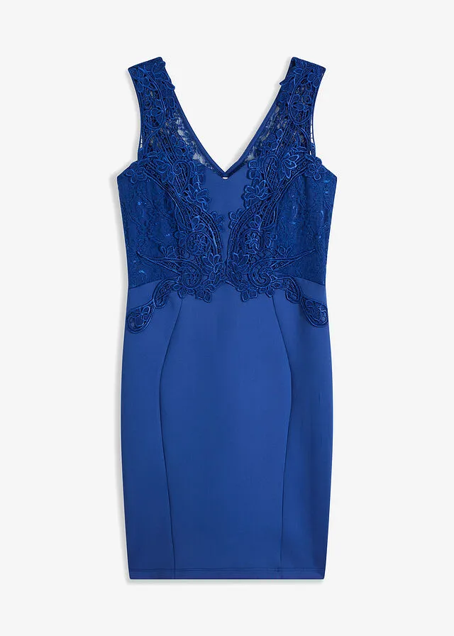 Vestido de tubo Azul oxford