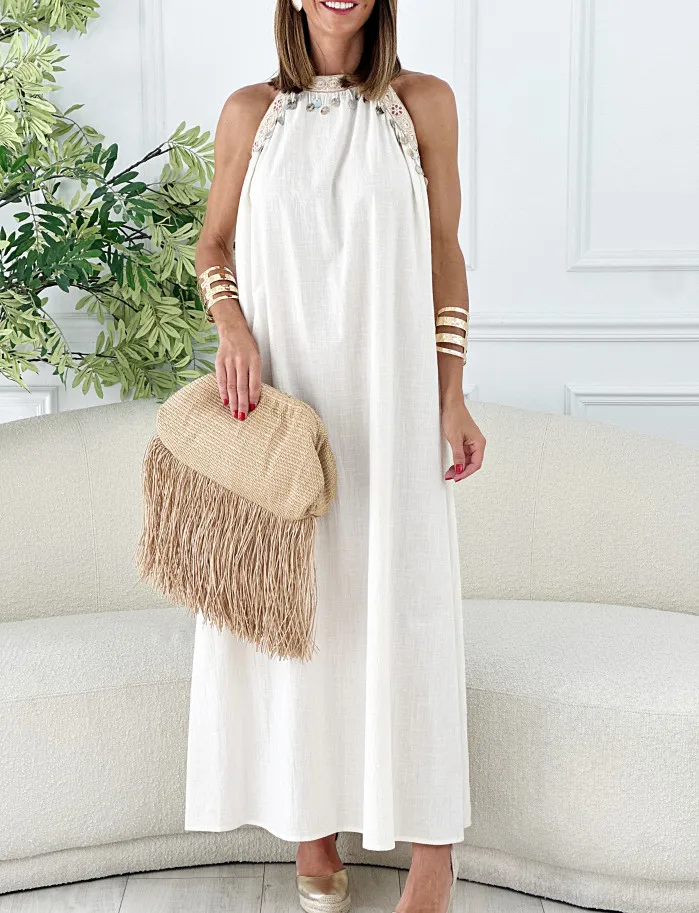 Vestido Turquía beige