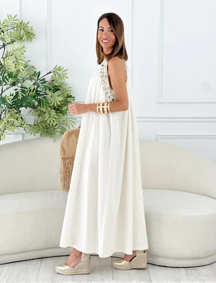 Vestido Turquía beige