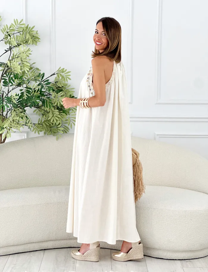 Vestido Turquía beige