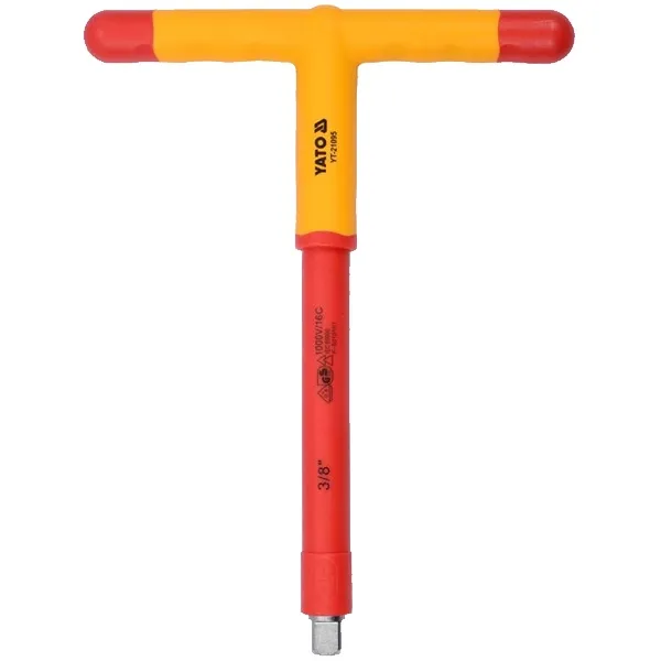 YATO  YT21095  LLAVE DE MANGO EN T CON PERFIL CUADRADO, 207X160 MM, 3/8 PULGADAS