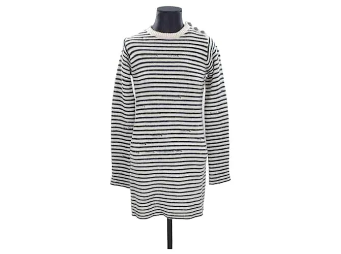 Zadig & Voltaire Vestido de lana Blanco 