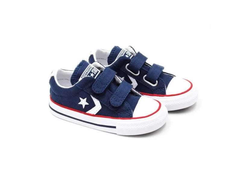 ZAPATILLA CONVERSE STAR PLAYER 3V OX 715467 EN COLOR MARINO Y BLANCO