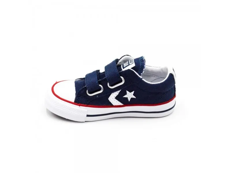 ZAPATILLA CONVERSE STAR PLAYER 3V OX 715467 EN COLOR MARINO Y BLANCO