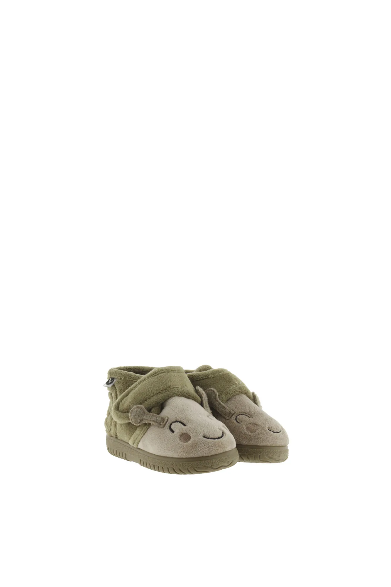Zapatilla de casa con detalle caracol