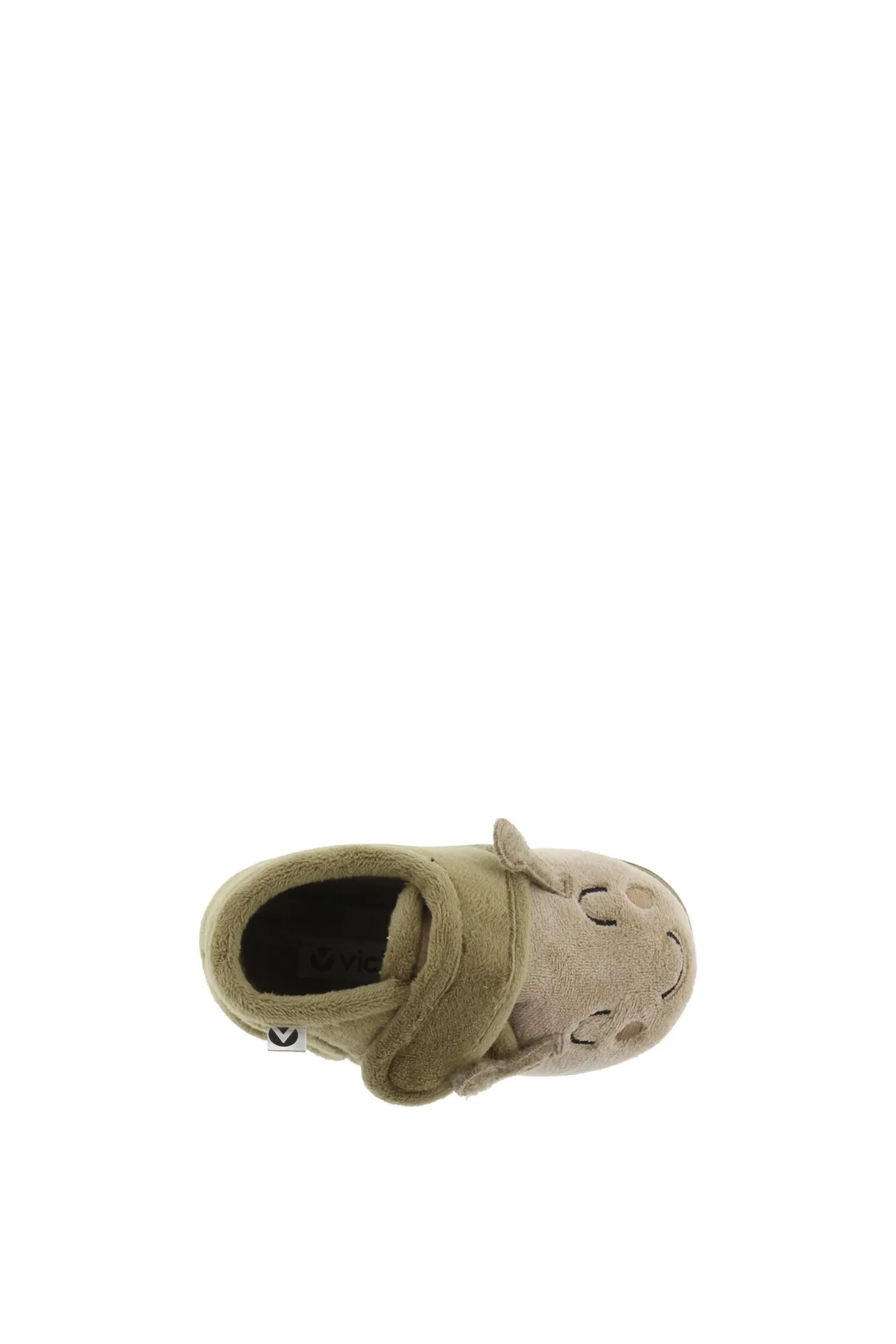 Zapatilla de casa con detalle caracol