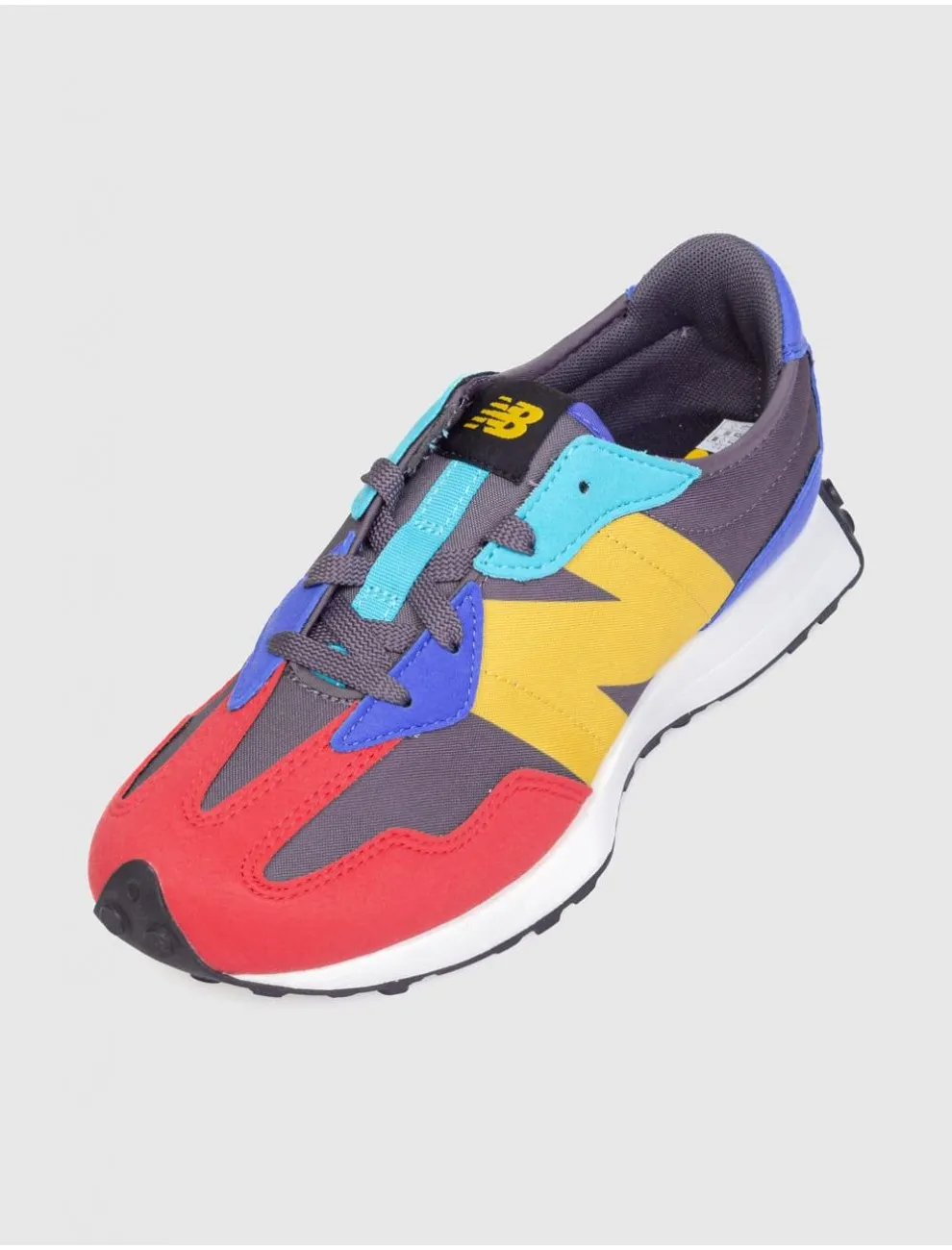 Zapatilla New Balance Gs327 Multi/rojo